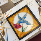 Glasschilderen — Pop-up bij De Meeuw