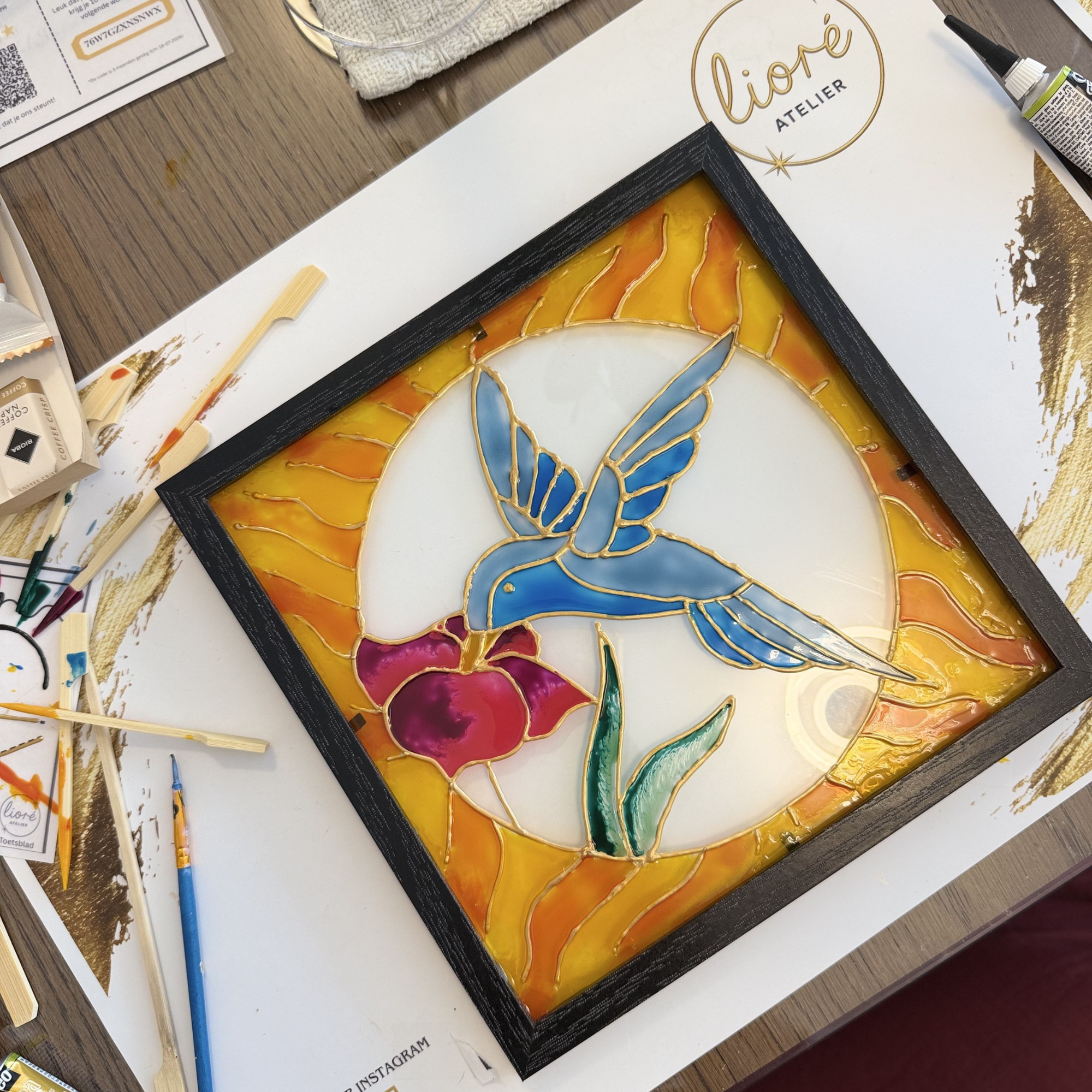 Glasschilderen — Pop-up bij De Meeuw