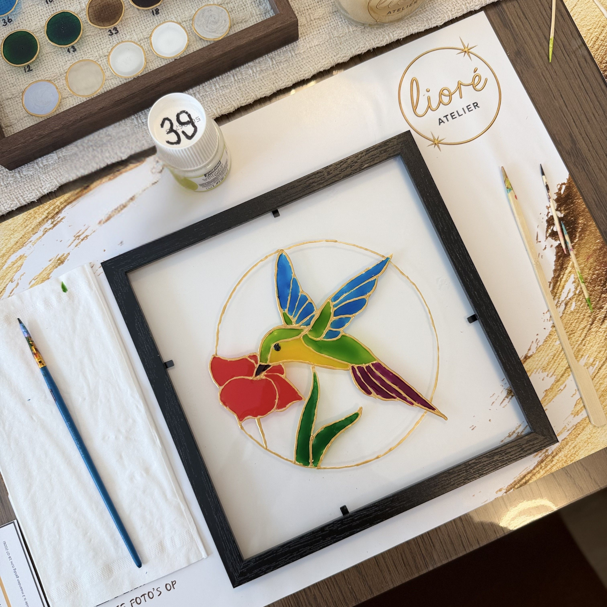 Glasschilderen — Pop-up bij De Meeuw