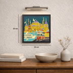 Istanbul crossing on a wall