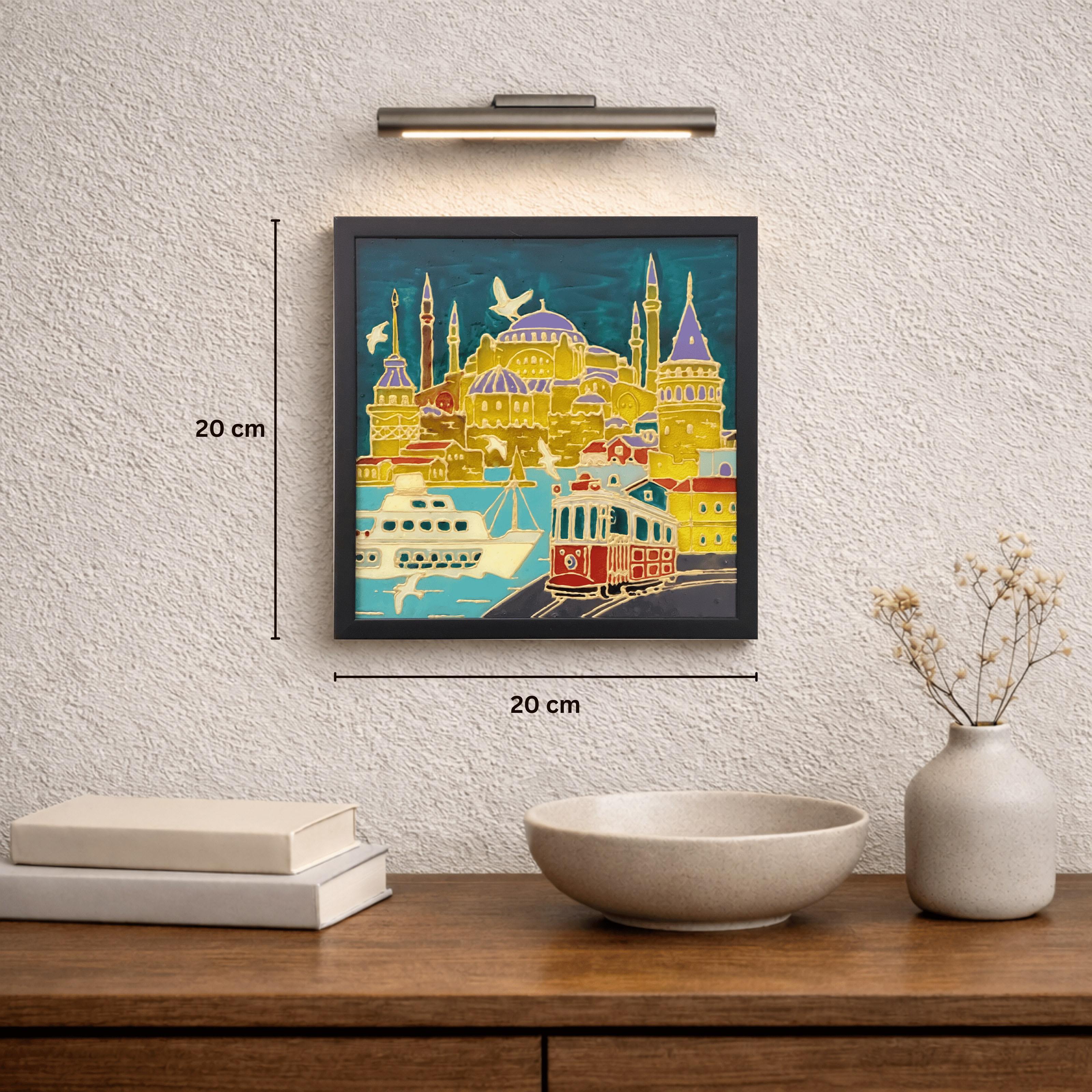 Istanbul crossing on a wall